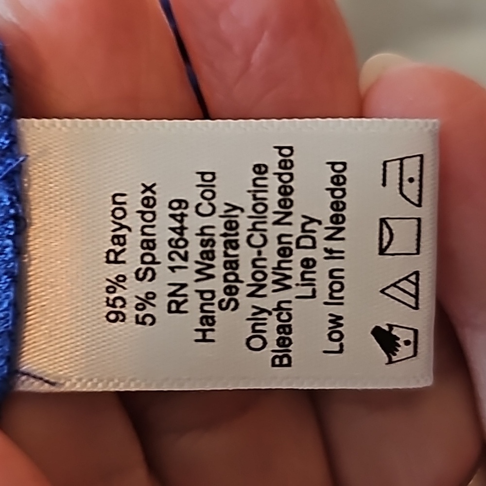 Marc Bouwer Blue Top - Picture 4 of 4